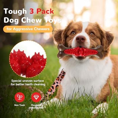 XGDMEIL Dog Toys, 3 Pack Dog Chew Toys for Aggressive Chewers