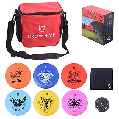 CROWN ME Disc Golf Starter Set,Disc Golf Set with 6 Discs, 1 Marker,1 Towel  and Starter Disc Golf Bag Fairway Driver - Yahoo Shopping