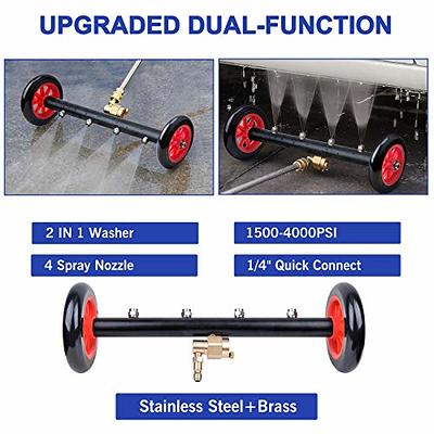 Tool Daily Dual-Function Undercarriage Cleaner, 24 Inch, Water Broom for  Pressure Washer with 7 Nozzles, Under Car Washer Attachment, 3 Pcs  Extension Wand, 4000 PSI - Yahoo Shopping