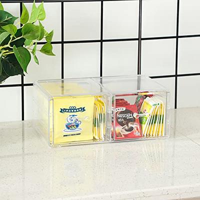 2PCS Press on Nail Organizer Clear Press on Nail Storage Box