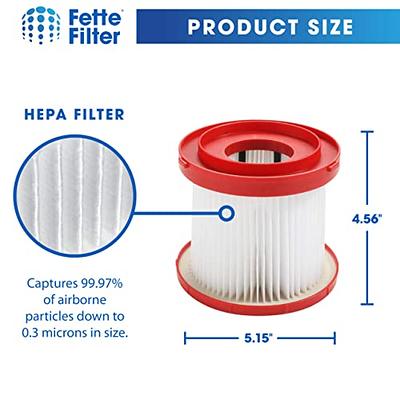  Fette Filter - Pleated Vacuum Filter Compatible with