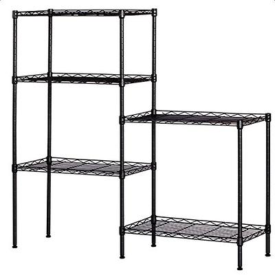 VEVORbrand 4-Tier Shelf Stainless Steel Shelving 330LB Capacity per Shelf  Commercial Standing Shelf Unit for Kitchen, Office, Garage Storage