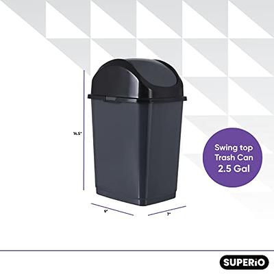TWT Kitchen Trash Can with Lid and Foot Pedal,6 Liter/1.6Gallon Stainless  Steel Waste Bin Small Garbage Can with Removable Inner Bucket & Soft Close  for Living Room,Bathroom,Bedroom(Grey) - Yahoo Shopping