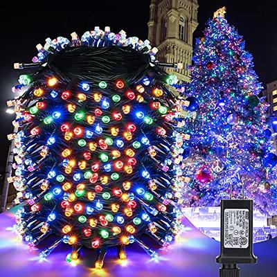 Outdoor Christmas String Lights, 66 FT 200 LED Christmas Lights with Remote  Control 8 Modes Timer Memory, Christmas Tree Lights IP67 Waterproof for