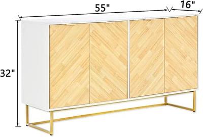 Pacific Stackable Cabinet with Sliding Doors Off White - Buylateral