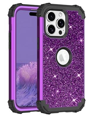 Hython iPhone 8 Plus Case, iPhone 7 Plus Case, Heavy Duty Defender  Protective Case Bling Glitter Sparkle Hard Shell Armor Hybrid Shockproof  Rubber