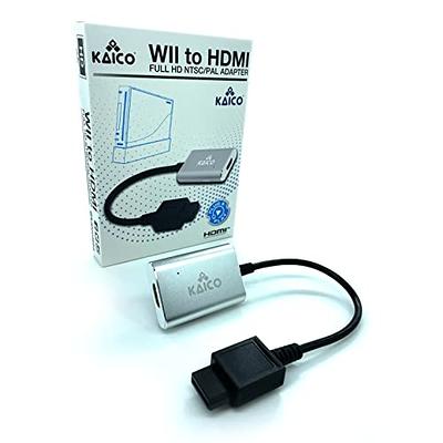 MAYFLASH Wii to HDMI Converter 1080P for Full HD Device, Wii HDMI Adapter  with 3,5mm Audio Jack&HDMI Output Compatible with Wii, Wii U, HDTV