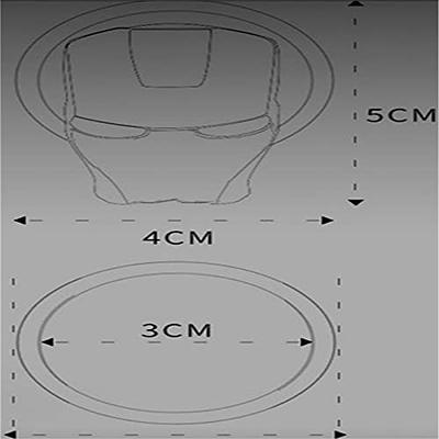 Kewucn Car Engine Start/Stop Button Cover, Carbon Fiber Auto Push