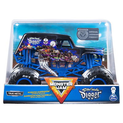 Hot Wheels Monster Trucks 1:24 Scale Vehicles, Collectible Die-Cast Toy  Trucks