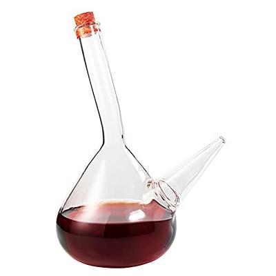 Porron Glass Decanter 34 oz Wine Pitcher 100% Lead-free Glass Decanter for  Red Wine, Hand Blown Wine Decanter, Wine Carafe - Wine Gift, Wine