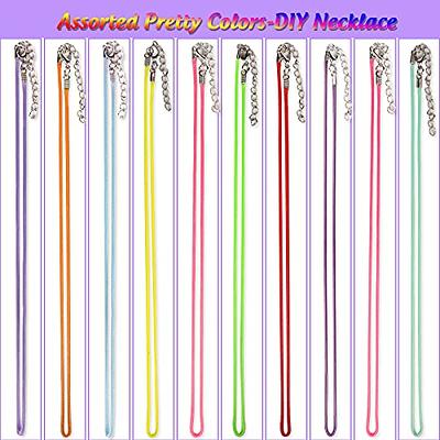 Necklace Cord, YGDZ 100pcs Waxed Necklace Cord Bulk with Clasp Necklace  Rope String for Necklace Bracelet Jewelry Making Accessories,  Multicolor(Thickness 1.5mm) - Yahoo Shopping