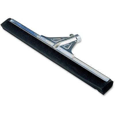 Carlisle 36632400 Flo-Pac 22 Black Double Foam Floor Squeegee with Metal Frame