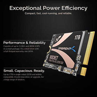 Sabrent 1TB ROCKET NVMe PCIe M.2 2280 Internal SB-ROCKET-1TB B&H