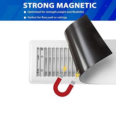 5.5 x 12 Extra Magnetic Floor Vent Covers Stronger Magnet for Floor Air  Registers for RV, Home HVAC, AC and Furnace Vents (Not for Ceiling Vents)  (1 Pack, White Grille)) 