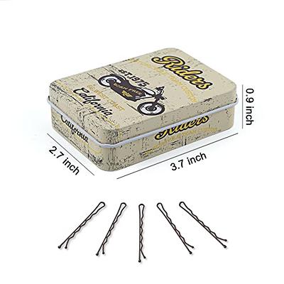 INGOOD Hair Bobby Pins Brown with Cute Case 200 PCS Bobby Pins for