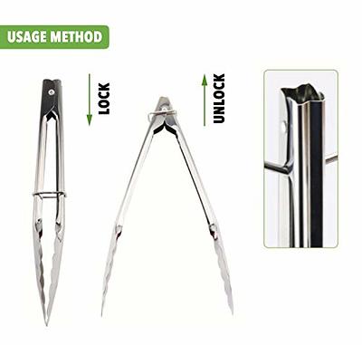 Cuisipro 12 Stainless Steel Locking Tongs