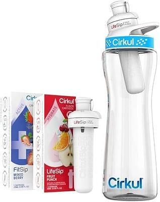 Cirkull 22 oz Plastic Water Bottle Starter Kit with Blue  