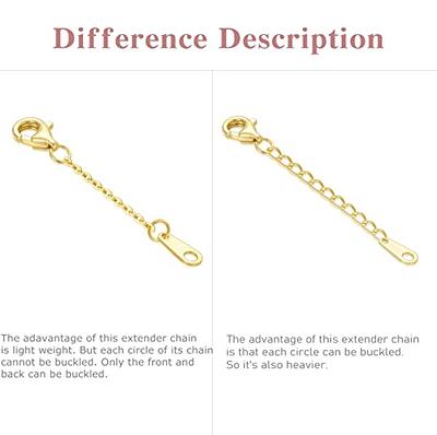 14k Real Gold 1/1.5/2/3/4 Necklace Bracelet Extender Chain, Necklace  Extender Gold 14k, Durable Strong Removable Gold Chain Extender, Gold  Adjustable Extension Chain for Necklace Bracelet Anklet (2.5inch, Style  1-Yellow Gold) - Yahoo