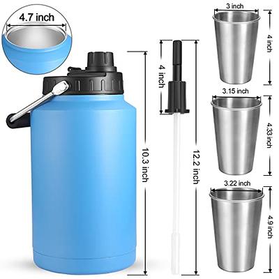  COKTIK 40 oz Sports Water Bottle With Straw,3 Lids