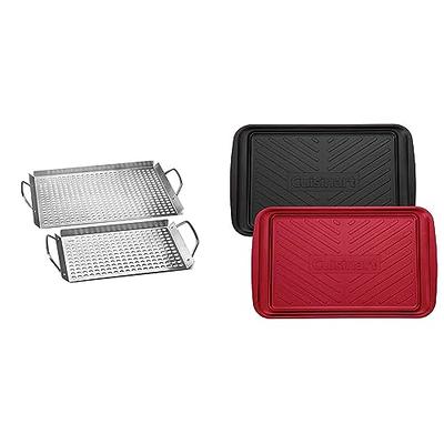 Outset 76630 Grill Topper Grid, Set of 2, Stainless Steel