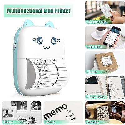 Supfoto inkless Printer Portable Thermal Printer Bluetooth Wireless Portable  Phone Printer, Small Instant Pocket Printer Compatible with iOS&Android,  iPhone for Anatomy Picture, Children DIY Blue - Yahoo Shopping