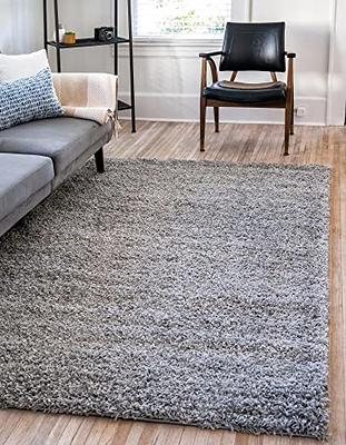 Unique Loom Solid Shag Collection Area Rug (3' 3 x 5' 3, Sandy