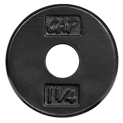 CAP Barbell Standard Cast Iron Weight Plate, 7.5 Lbs., Black