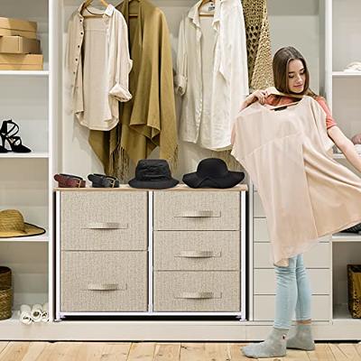 Homcom 7-drawer Dresser, Fabric Chest Of Drawers, 3-tier Storage Organizer  For Bedroom Entryway, Tower Unit With Steel Frame Wooden Top : Target