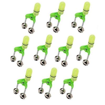 kailund 21Pcs Led Night Fishing Rod Bite Bait Alarm Light with Twin Bells  Ring, Fishing Bite Alarm Indicator Fishing Bells Rod Clip Tip for Fishing -  3 Colors (7 Red, 7 Green, 7 Blue