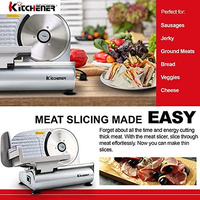 VEVOR 10 Commercial Meat Slicer 550W Electric Deli Meat Veggie Bread Slicer