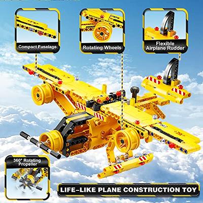Building Toys Model Airplane Set -258 Pieces DIY Building Stem