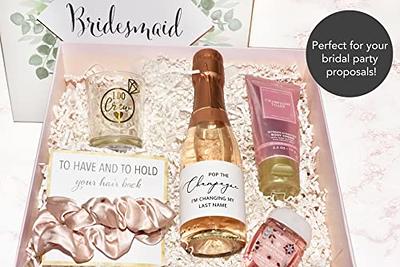 Bridesmaid Proposal Champagne Label Bachelorette Party 