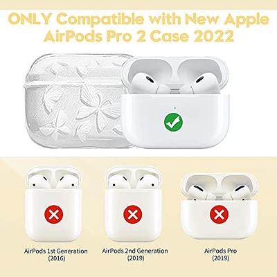 Clear butterfly Cute Cover for Airpods Pro 2nd Generation Case