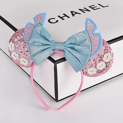 disney Disney Mickey Mouse Ears Headbands Women Child Party Hair  Accessories Lilo Stitch Headband For Girls Kids Sequins Bow Hairbands -  Headband - AliExpress