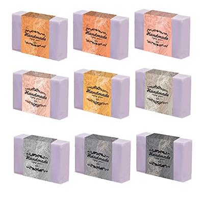 PH PandaHall 90pcs Soap Wrappers, 9 Styles Flower Soap Packaging