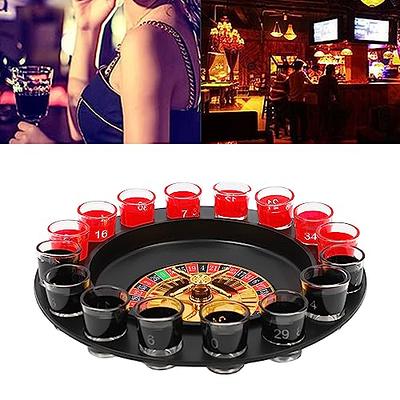 12 Cups Of Russian Roulette Wheel Spinning Wine Glass Game Ktv