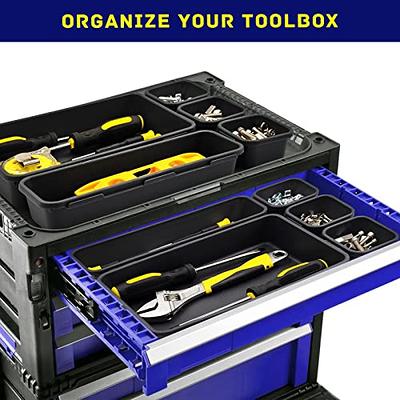 Tool Box Organizer, Tool Drawer Organizer Tray Divider, Toolbox  Organization, Garage Tool Organizers and Storage, Tool Box Accessories for  Rolling