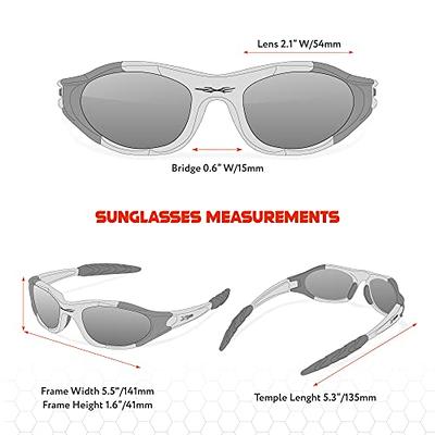 X LOOP Youth Sports Polarized Sunglasses for Boys Kids Teens Age 8