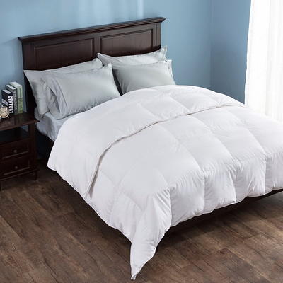 Puredown 400-Thread-Count Heavy Goose Down King Comforter in White