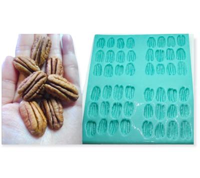 48Pc Pecan Shape Silicone Mold, Realistic Food For Soap Embeds Candle Wax  Melts Mold