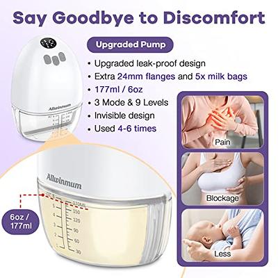 NCVI Hands Free Breast Pump, Wearable Electric Breast Pump 8791, Portable  Breastfeeding Breast Pump with 4 Modes & 9 Levels, Wireless Milk Pump