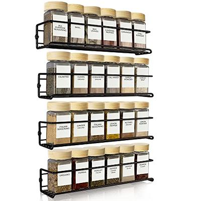 ZICOTO Space Saving Spice Rack Organizer for Cabinets or Wall Mounts - Easy  To Install Set of 4 Hanging Racks - Perfect Seasoning Organizer For Your  Kitchen Cabinet, Cupboard or Pantry Door - Yahoo Shopping