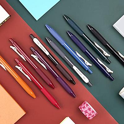 10 Assorted Color Retractable Gel Ink Pens, 0.5mm Fine Point Quick Dry ,  Unique Vintage Color Pen For Journaling, Drawing, Doodling, and Notetaking