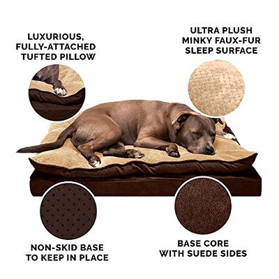 FurHaven Pet Round Plush Ball Dog Bed Shell