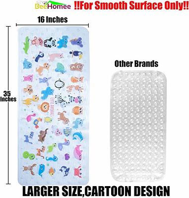 Bath Mats for Tub Kids - Large Cartoon Non-Slip Bathroom Bathtub Kid Mat  for Bab