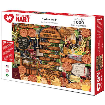 Hart Puzzles 1000-Piece Dogs, Dogs, Dogs by Sherri Buck Baldwin  Interlocking Jigsaw Puzzle 