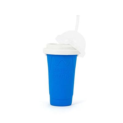 Slushie Cup, Slushy Cup 2 pack, Frozen Magic Slushy Maker Cup, Slushy Cups  With Lids And Straws, Protable Smoothie Mug Ice Cream Maker for Juices and