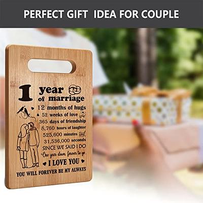  1 Year Anniversary Unique Gift for Couples