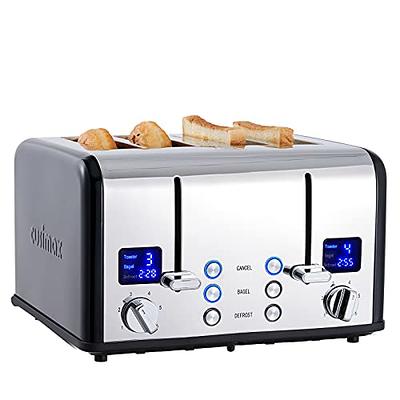 BLACK+DECKERE 4-Slice Toaster with Extra Wide Slots and 6 Shade Settings