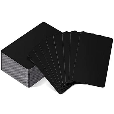 100 Pcs 86mm X 54mm Metal Business Card 0.2mm Thickness Laser Engraving  Aluminum Alloy Blanks Name Cards